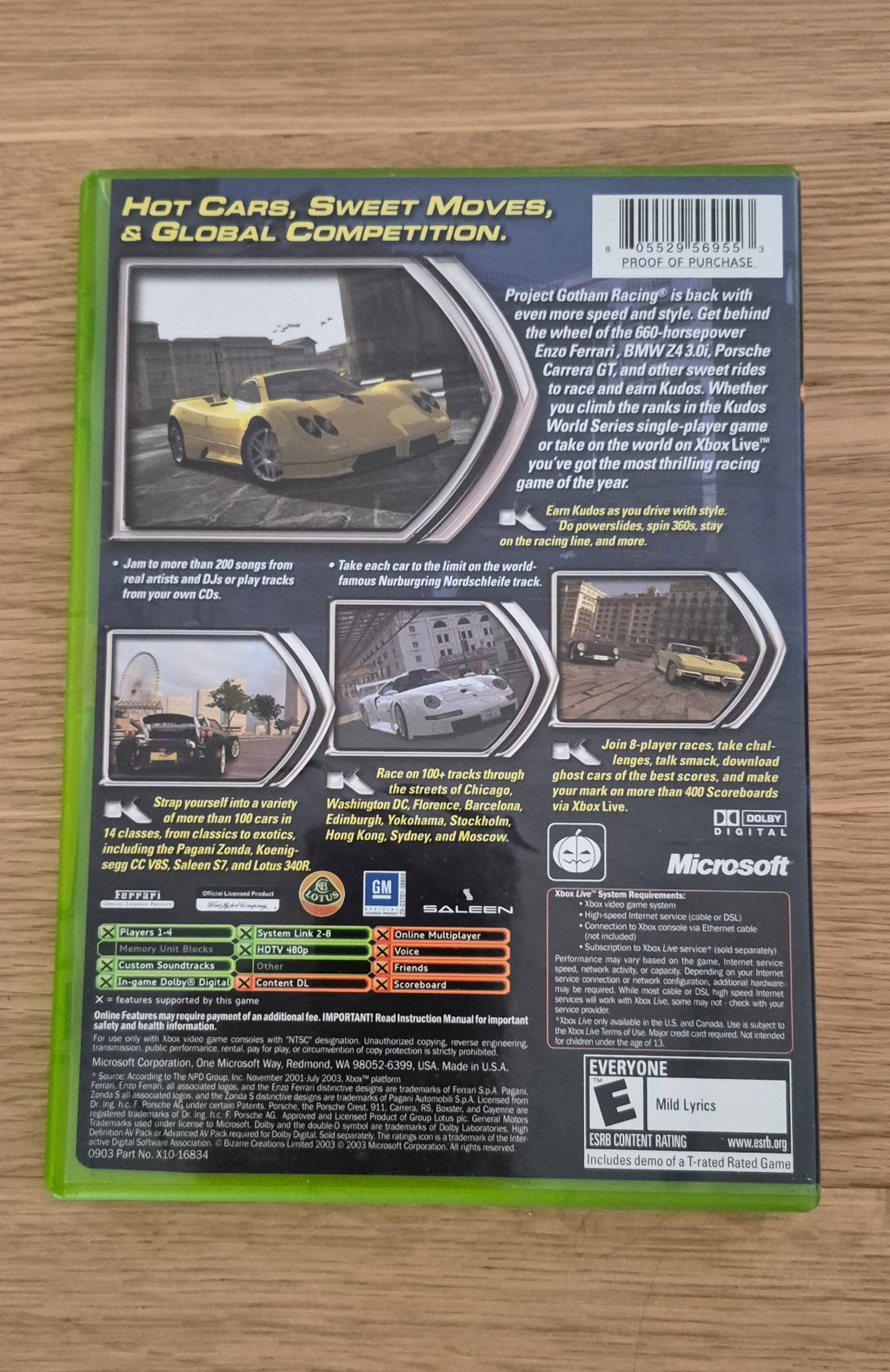 Project Gotham Racing 2 XBOX