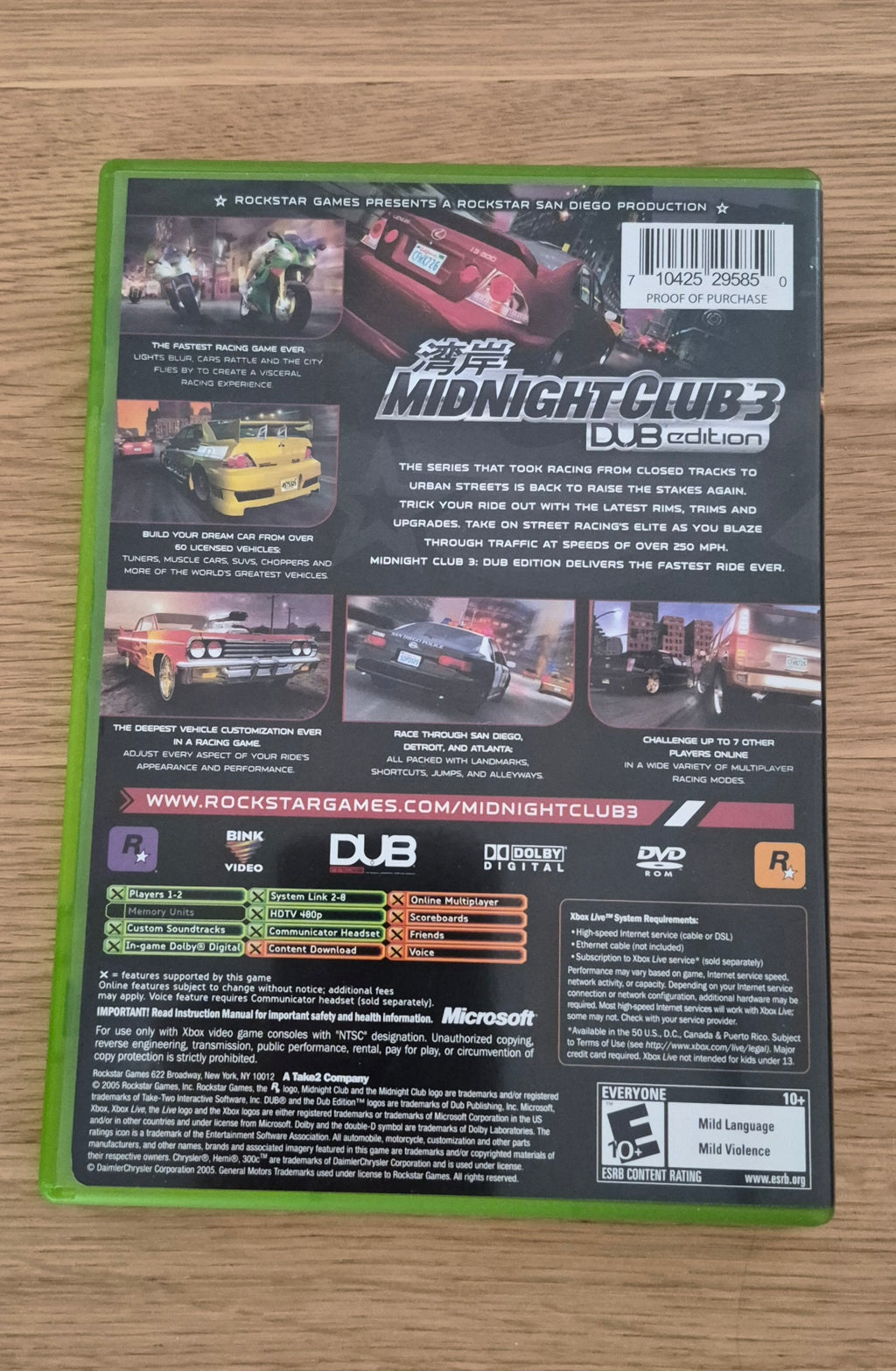 Midnight Club 3 Dub Edition XBOX