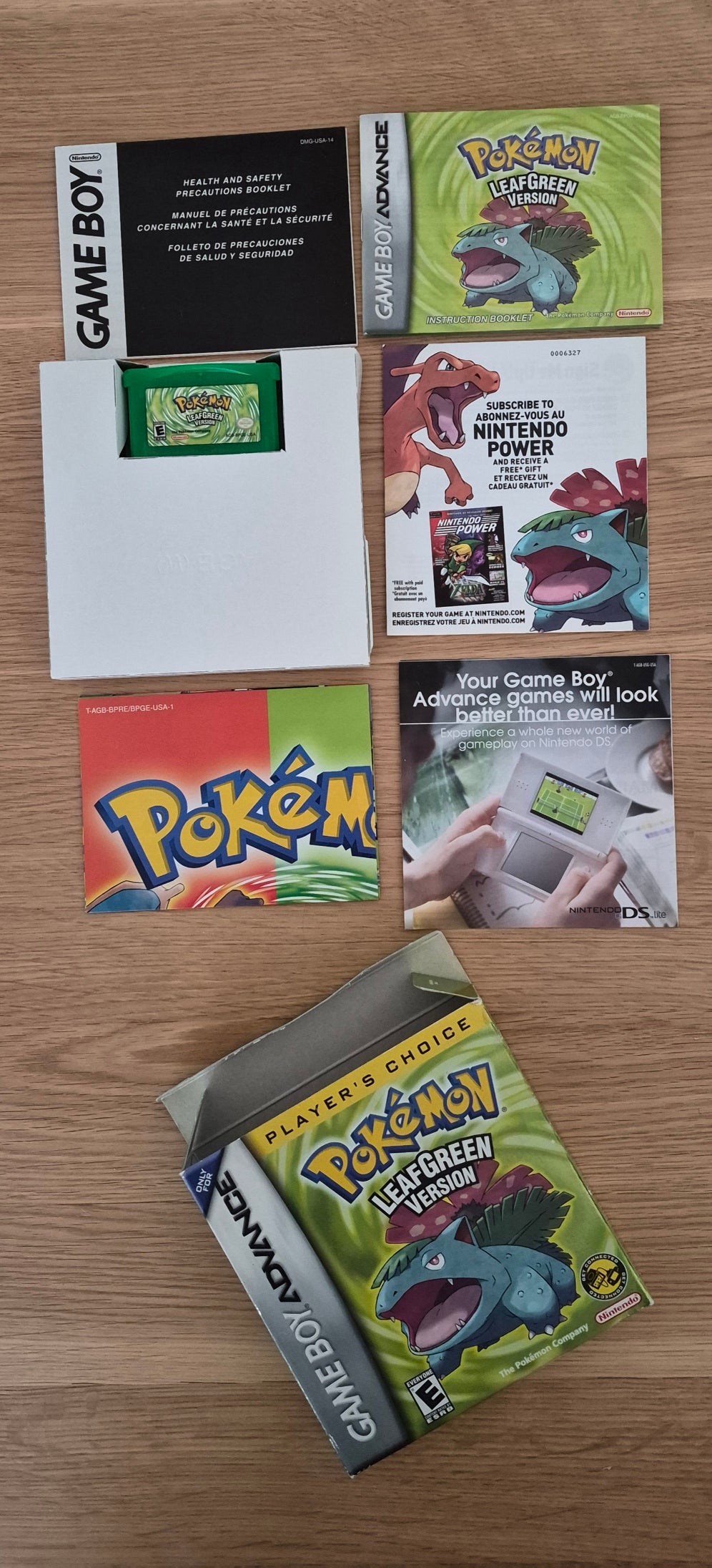 Pokemon Leaf Green Player's Choice Gameboy Advance