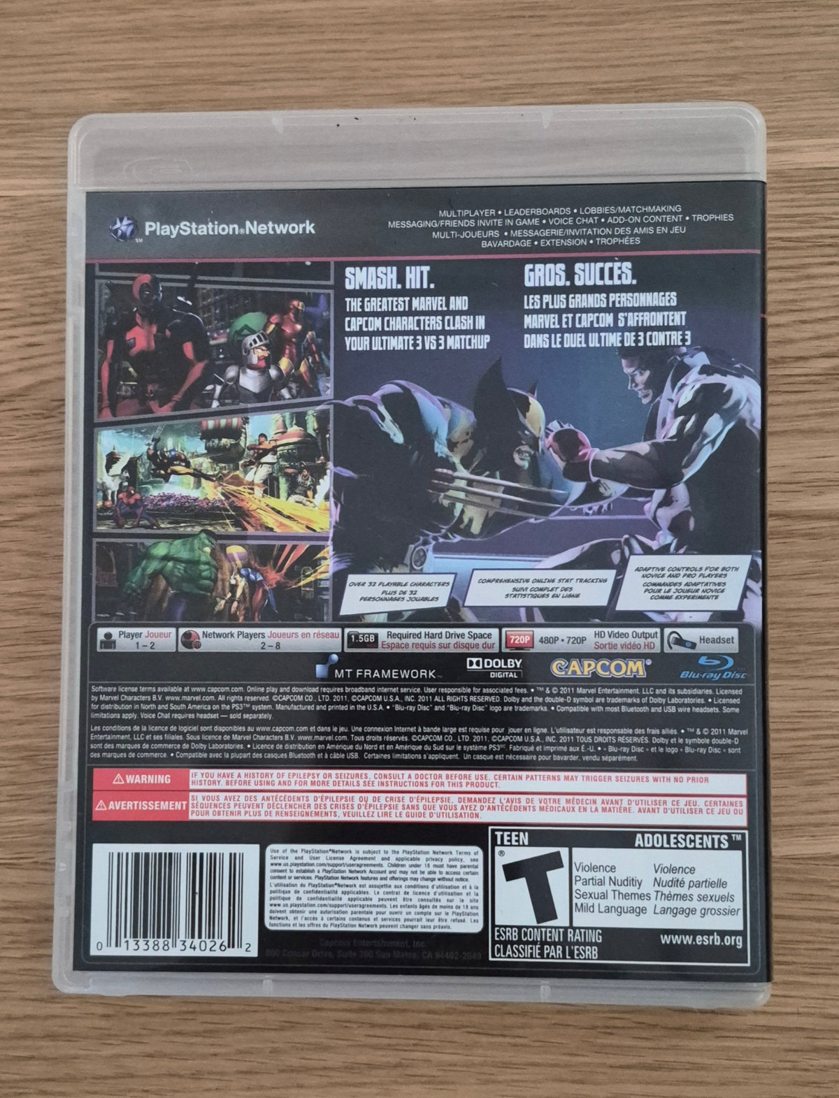 Marvel vs Capcom 3 Fate of Two Worlds PS3